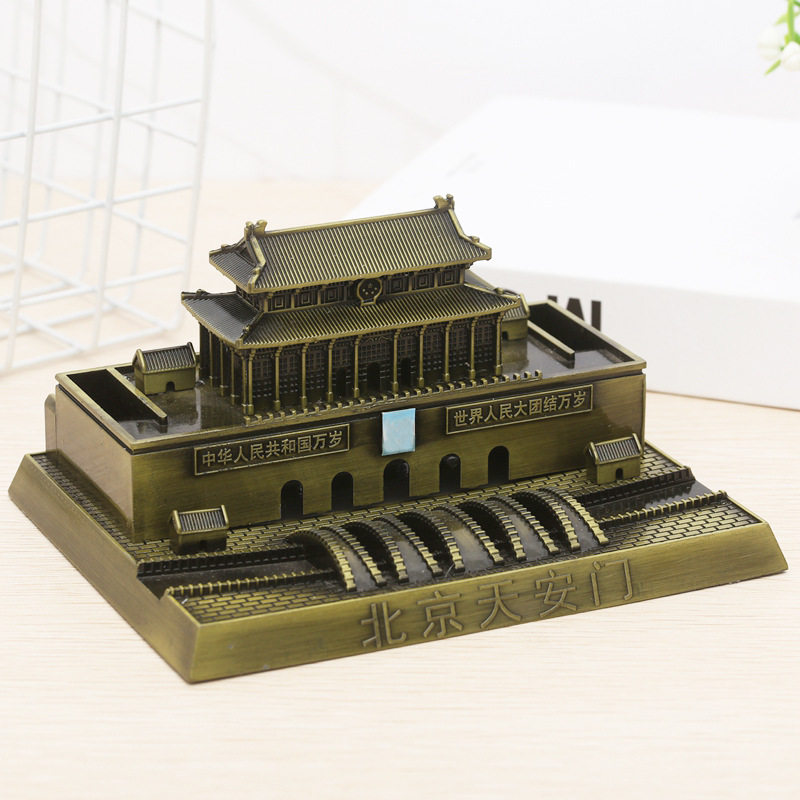 厂家直销天安门模型摆件合金工艺品北京旅游景区纪念品书房装饰品
