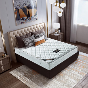 乳胶席梦思防螨透气针织面料弹簧床垫经济型酒店宾馆定制厂家直供