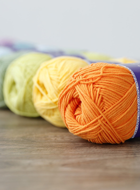 燕子编织 雪妃尔5股牛奶棉线 diy手工编织包包玩偶精梳宝宝毛线