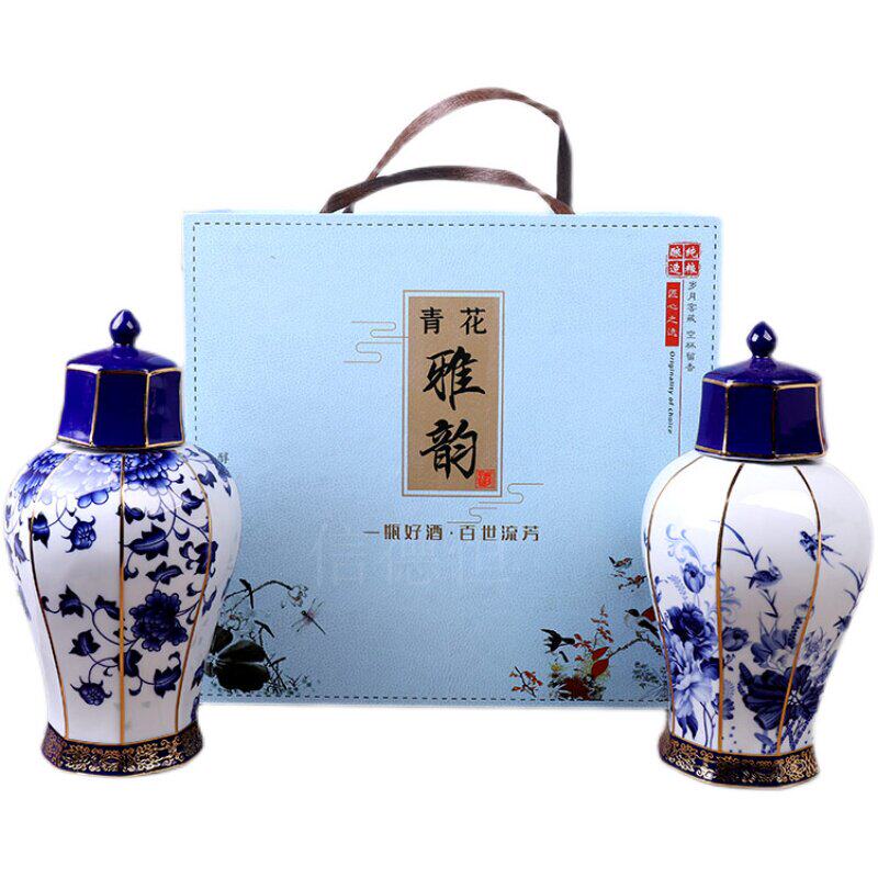 空瓶 景德镇仿古陶瓷酒瓶酒坛3斤装青花雅韵摆件具壶家用将君罐