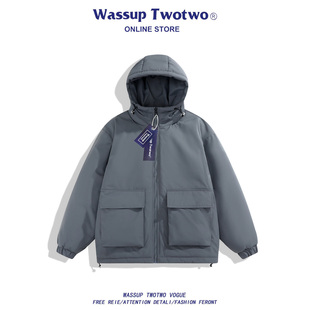 羽绒棉服男女款 棉衣新款 大码 WASSUP 棉袄冬装 TWO冬季 短款 外套 TWO