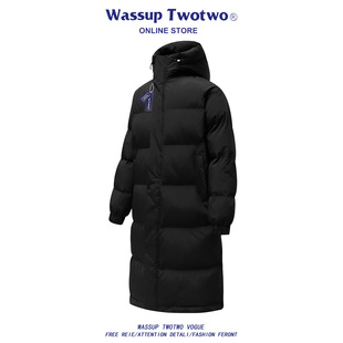 高级感长款 WASSUP 冬季 TWO户外滑雪羽绒棉服男款 保暖防寒棉衣 TWO