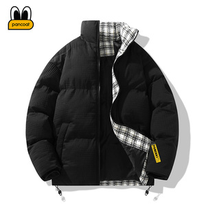 PANCOAT 冬季潮流休闲立领棉衣男士宽松棉服情侣潮牌工装棉袄男装