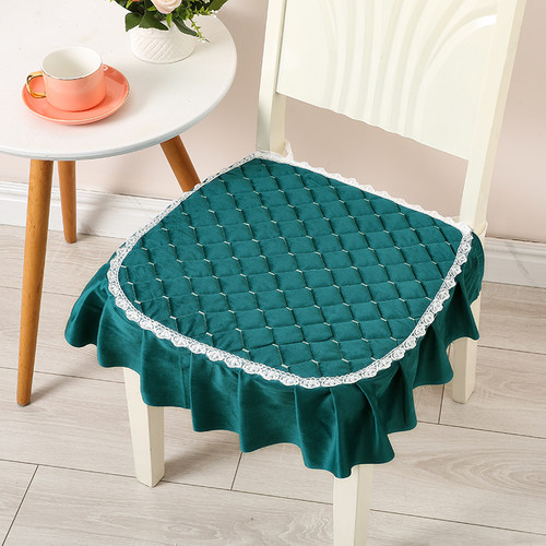 欧式风防滑绑带蕾丝椅子屁股垫