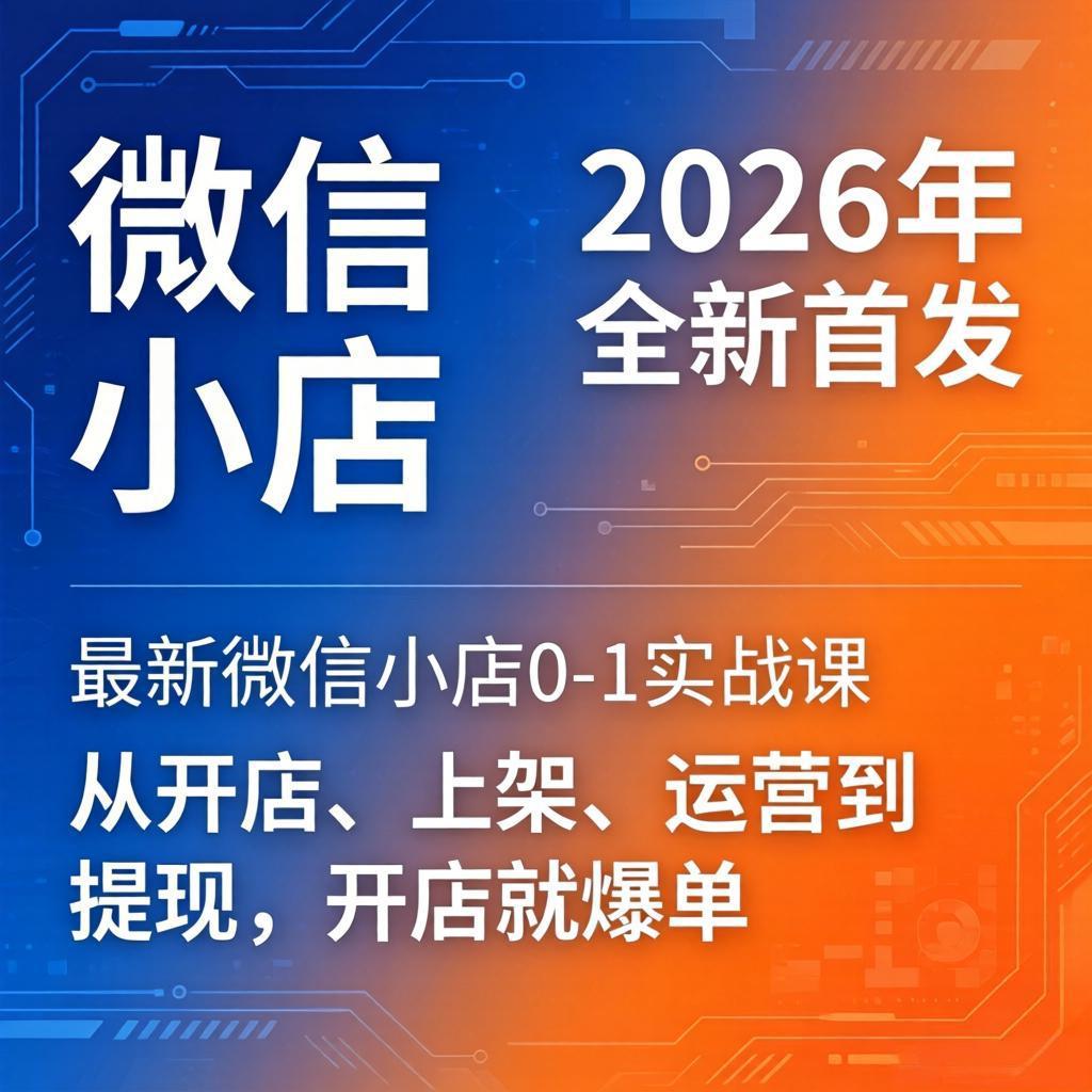 微信小店运营微信视频号小店实战设计素材/源文件
