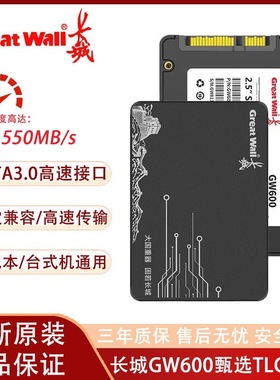 长城GW600 128G固态硬盘SSD台式笔记本高速SATA3.0硬盘256/128GB