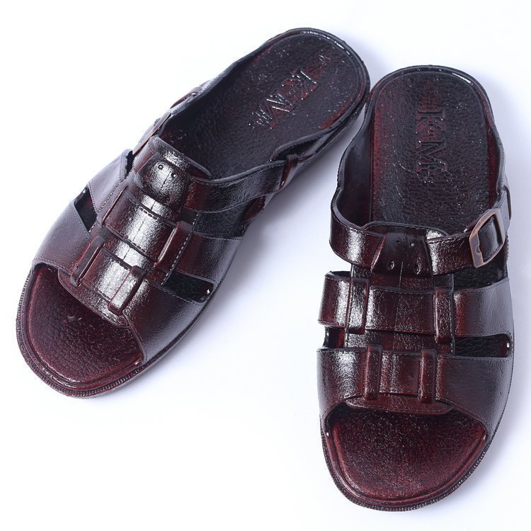 冠铭台湾中老经典复古生橡胶拖鞋