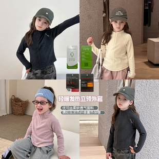 【自发热吊牌认证】儿童校服神器加厚保暖修身外套女童秋冬装卫衣