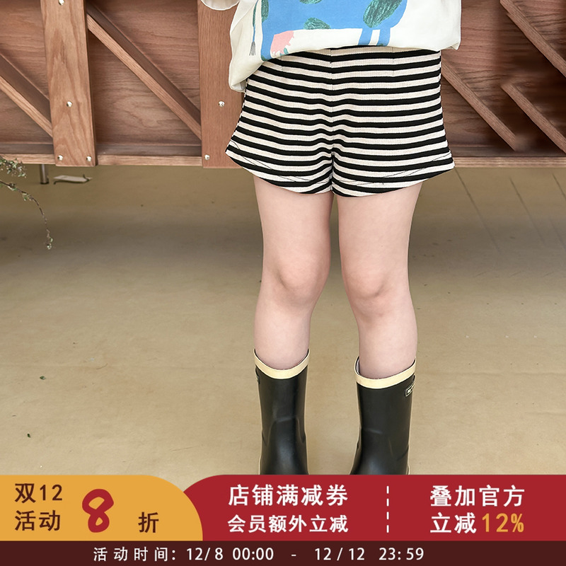 依依妈儿童清爽凉快打底裤2025夏季新款女童热裤洋气辣妹风短裤潮