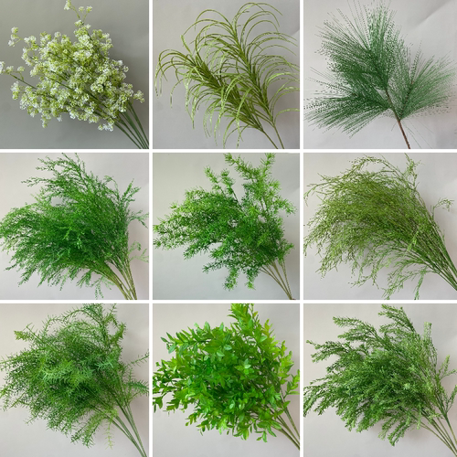 绿色仿真花婚庆绿植叶子森系花材