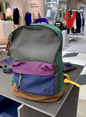 kolor poter同款复古拼色防泼水轻便大容量旅行双肩包户外休闲