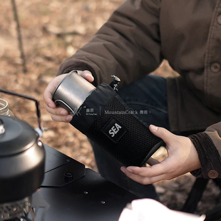 备收纳包 SEA雪峰钛杯水杯收纳袋便携多用途户外露营装 WIND AND