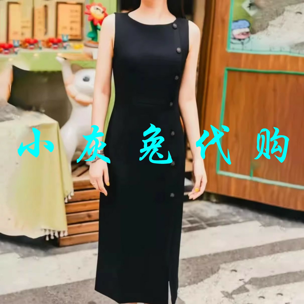 小灰兔2025早春修身无袖连衣裙