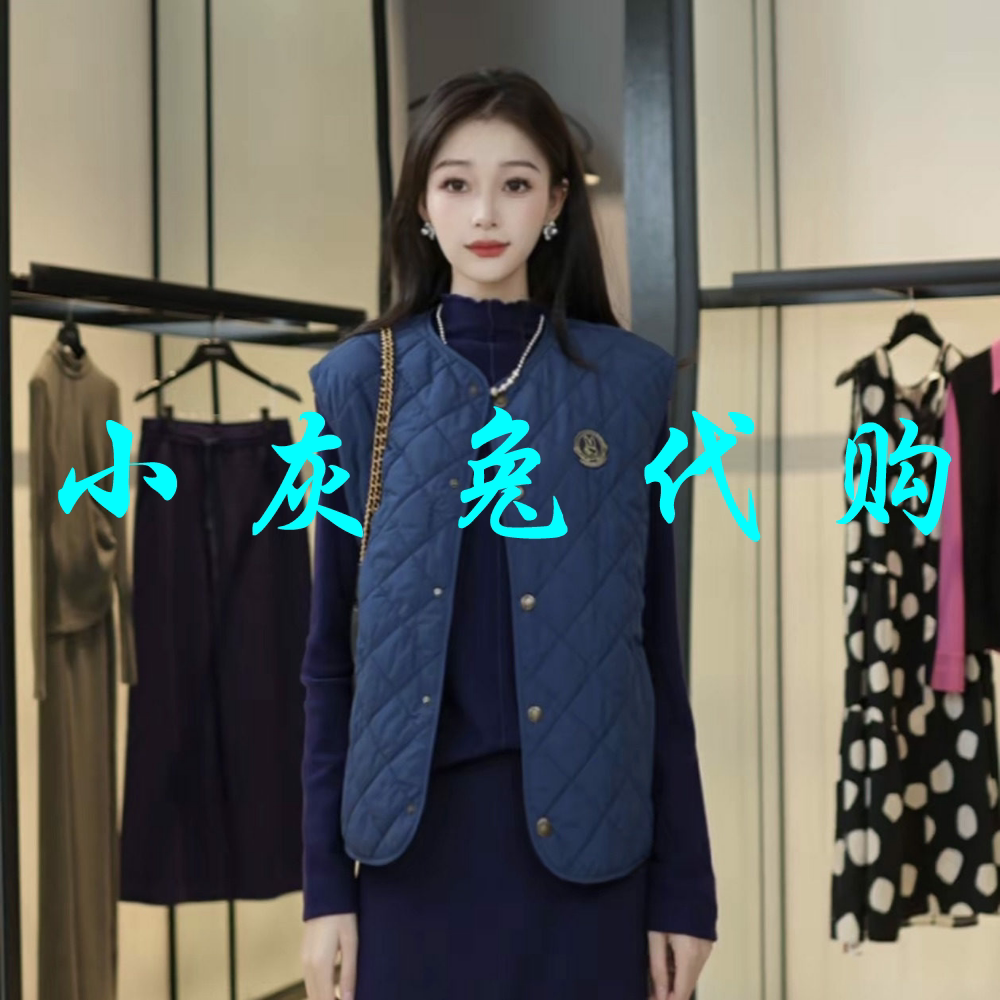 小灰兔代购2026秋新款简约百搭新雪丽保暖棉服外套女140041