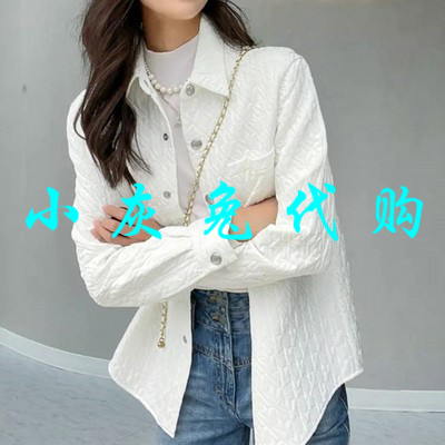 小灰兔正品代购夹棉保暖长袖衬衫女1400458-4K16049-