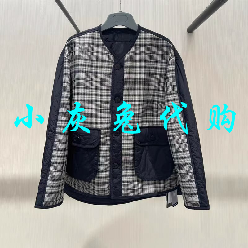 小灰兔代购圆领格子棉衣外套5400793-4K19521-