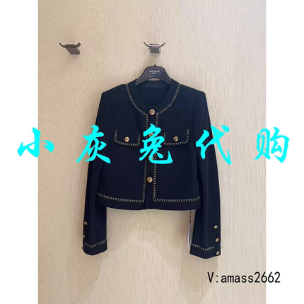 小灰兔正品代购2023春新款圆领小香风短外套1400677-4219211-001