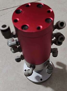 DXD德信达精密设备6路旋转接头，红色外壳，几乎全新。议价