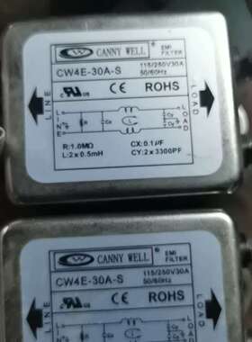 台湾CANNY WELL电源滤波器，型号CW4E-30A-S议价