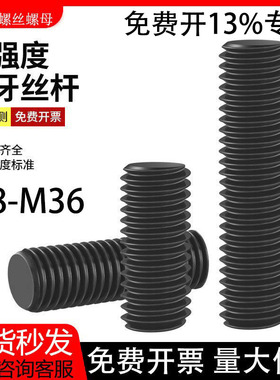 全螺纹螺柱HG20634法兰管用全牙双头螺栓10.9级通丝螺杆螺丝M8M30