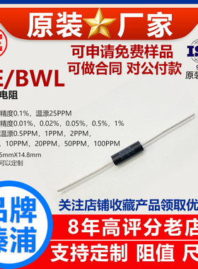 EE1/4标准无感高精度采样0.1％精密电阻 1W 10mR 0.01R R01 欧 B