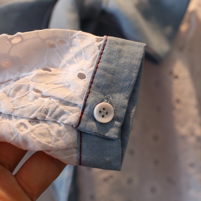 Chemise fille à manche longue - Ref 2086826 Image 5