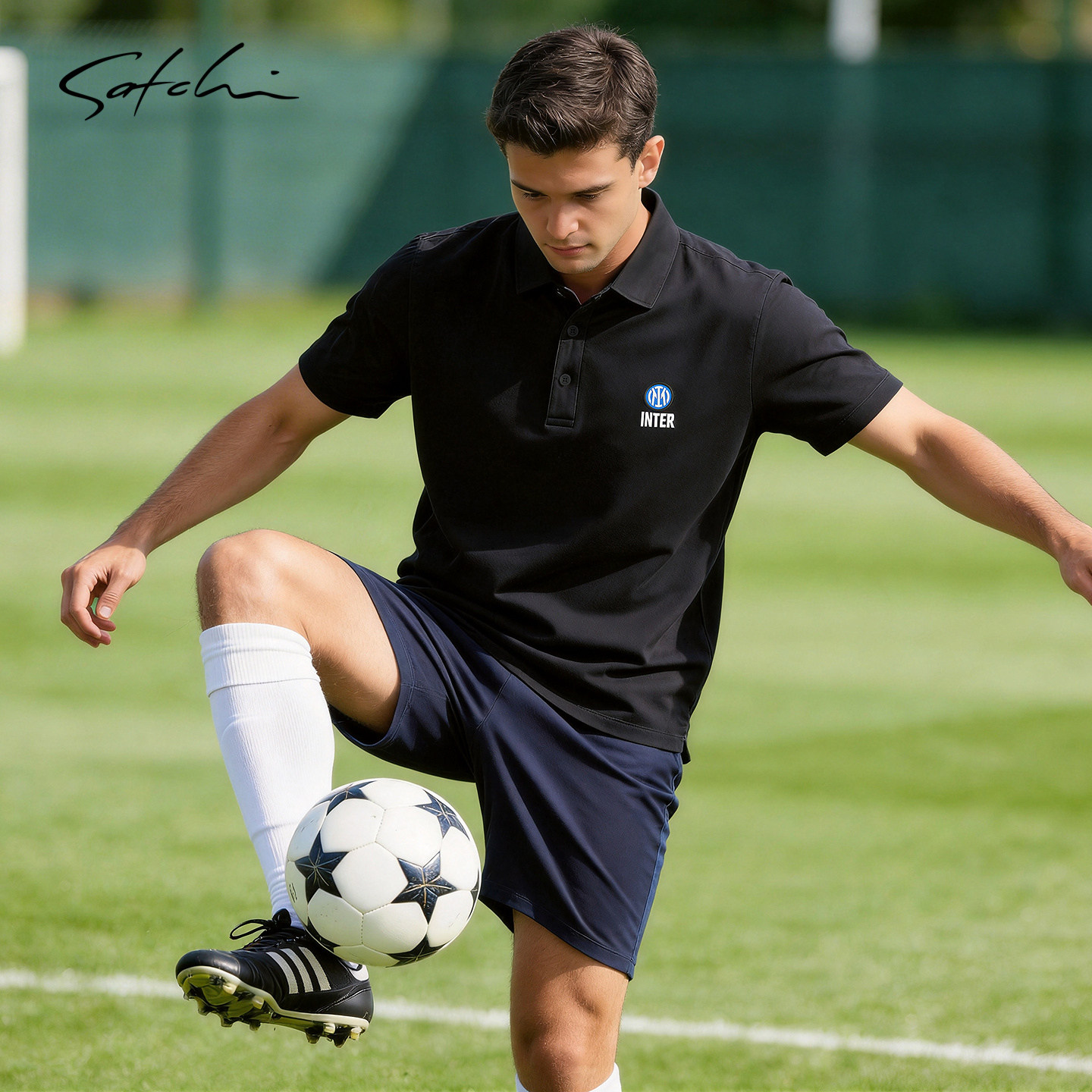 [国际米兰官方授权礼盒]SATCHI沙驰男装足球俱乐部男士短袖P