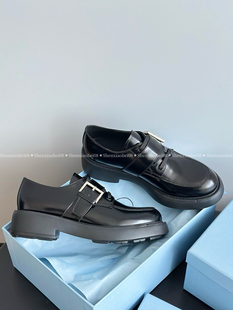 真皮厚底搭扣乐福鞋 高品质 2025新款 一脚蹬单鞋 女英伦风小皮鞋