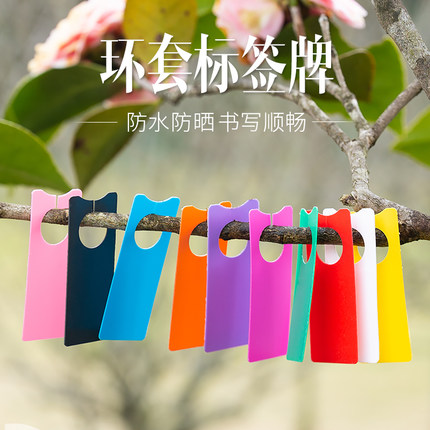 农业植物记号牌加厚葡萄标记卡瓜果标识牌西瓜标记牌月季环扣花园