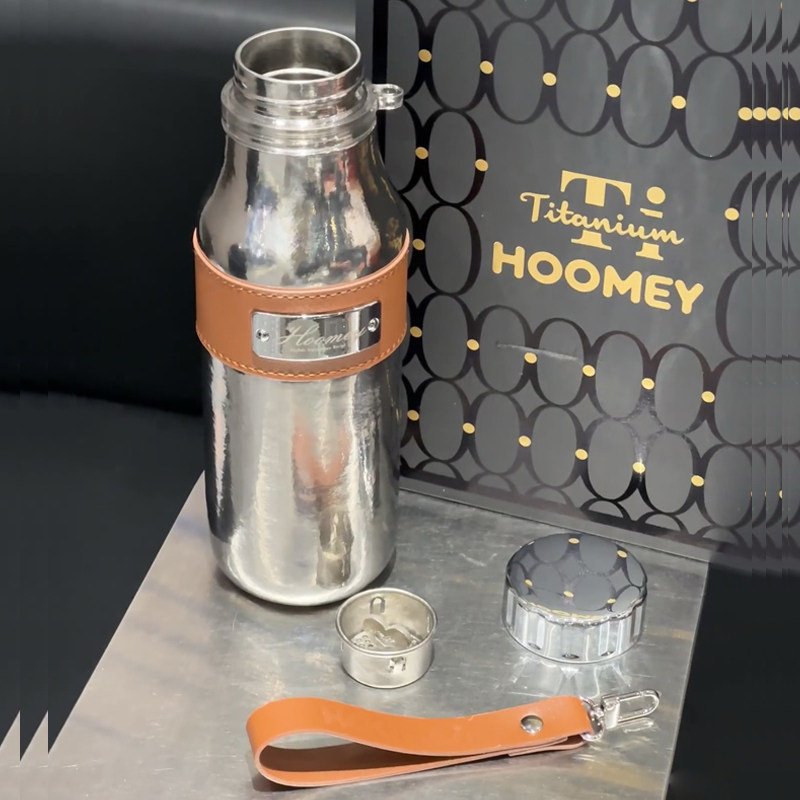 hoomey纯钛保温杯男士高档泡茶杯子茶水分离杯新款送老公生日礼物