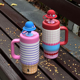 Tagi.大容量保温杯女生高颜值吸管水杯学生2026新款便携保冷杯子