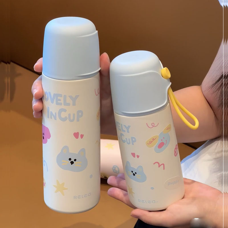 物生物儿童保温杯可爱高颜值吸管水杯学生上学便携316不锈钢杯子,餐饮具,保冷/保温杯,淘宝优惠券,粉丝福利购,淘宝优惠卷