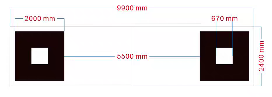 ARMADILLO 大型专用车辆校准布 调试布 2400X9900米360全景标定布