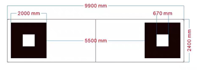 ARMADILLO 大型专用车辆校准布 调试布 2400X9900米360全景标定布