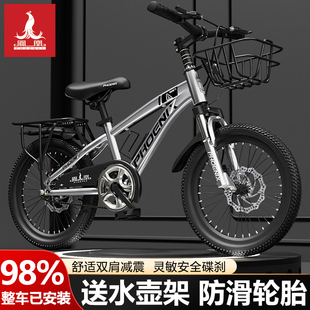 凤凰儿童自行车男孩6一8-10-12岁男童大童轻便小女孩学生脚踏单车