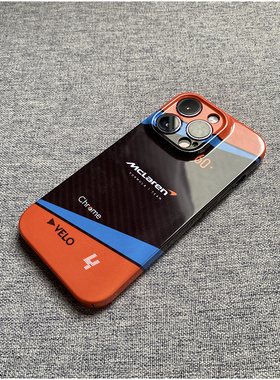 F1兰多诺里斯2023MCL60车队适用Vivo X100一加12华为Pura70全包软小米14 Ultra三星S24硬苹果16Pro Max手机壳