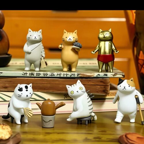 喵喵叫国术馆功夫猫盲盒摆件