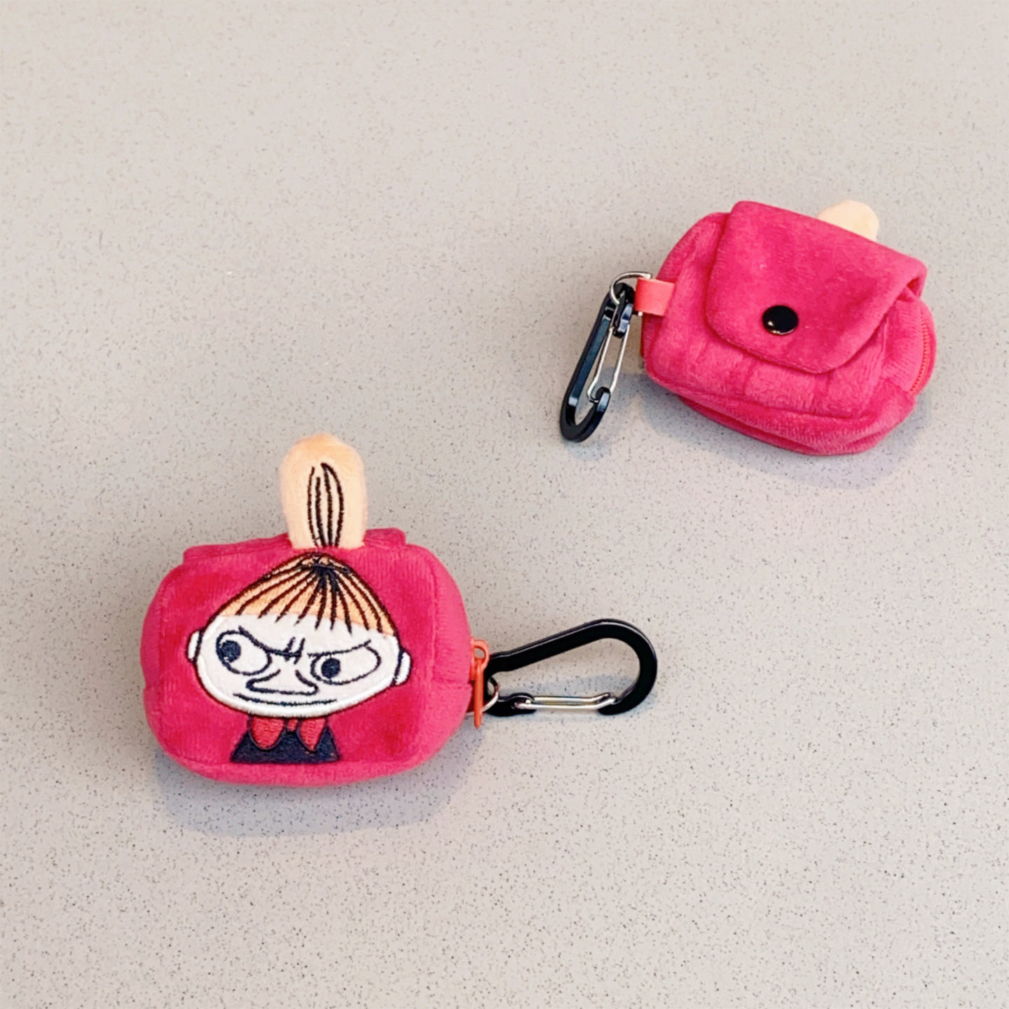 日系卡通姆明阿美可爱刺绣钥匙包