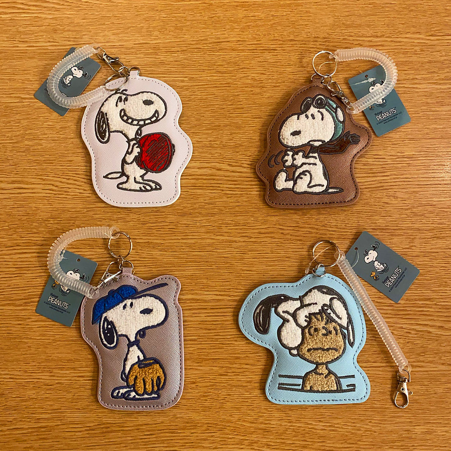 日系卡通狗狗可爱刺绣pu卡套