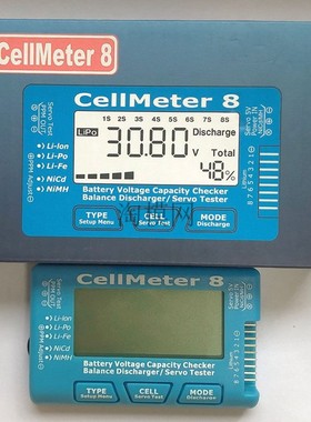 Cellmeter8 2-8S电显 电池放电器 多功能舵机测试仪 窄频测试器