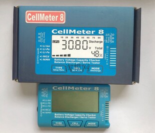 Cellmeter8 2-8S电显 电池放电器 多功能舵机测试仪 窄频测试器
