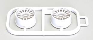 MZH131W KYOSHO京商MINI MR03用塑料轮毂白色宽1度车轮 MR02