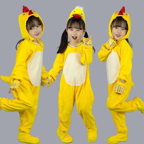 元旦小鸡演出服儿童幼儿园舞蹈