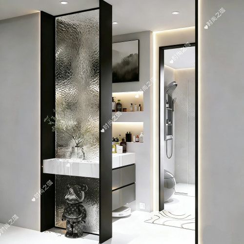 小红书爆款玻璃屏风隔断