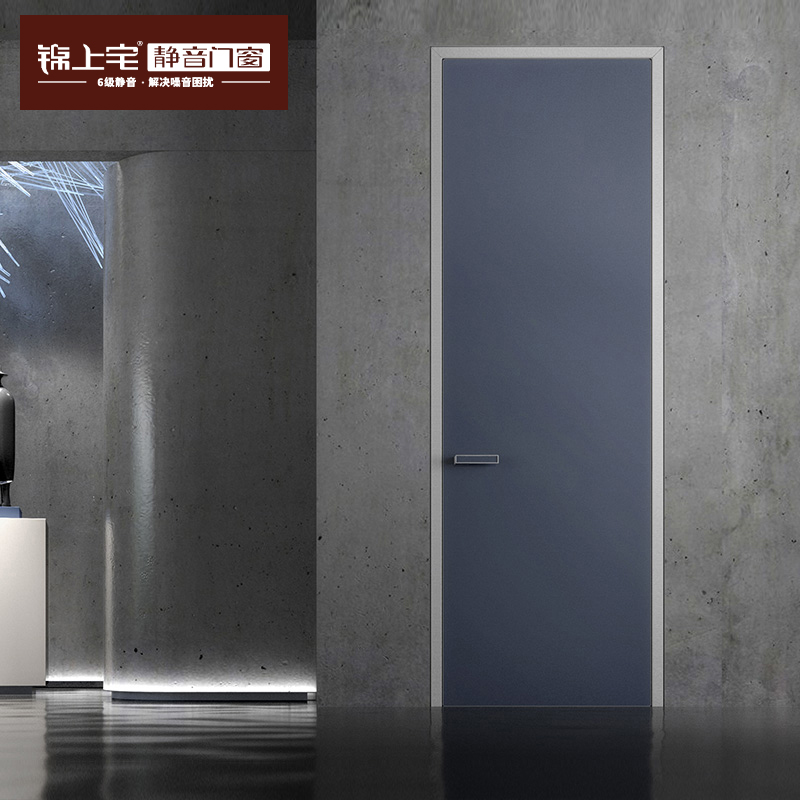 TATA木门现代轻奢平开卧室门极简室内门铝合金门定制房门LR101