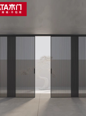 TATA木门室内厨房卫生间门玻璃推拉门铝合金门隔断折叠门LB008