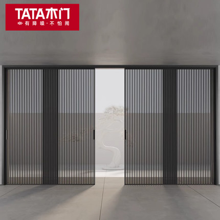 TATA木门玻璃铝合金卫生间门折叠门室内门房门推拉门移门LB008