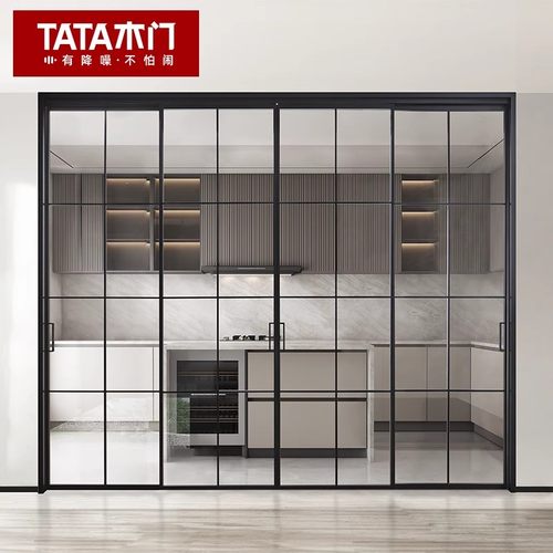 厨房卫生间门极简玻璃门