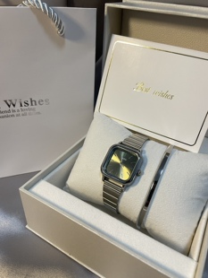 超级显白!Miro米罗 手表女士方形石英机芯百搭礼盒装