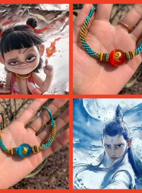 哪吒敖丙项链吊坠魔丸灵珠魔童